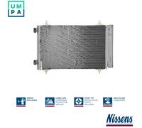 Nissens Air Conditioning Condenser 940111 - Fits Citroen, Fiat, Lancia, Peugeot, Toyota