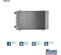 Nissens Air Conditioning Condenser 940111 - Fits Citroen, Fiat, Lancia, Peugeot, Toyota
