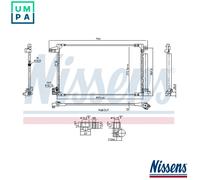 NISSENS 940976 Air conditioning condenser
