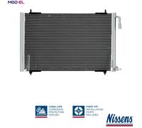Nissens Air Conditioning Condenser 94392 for PEUGEOT 206 (1999)