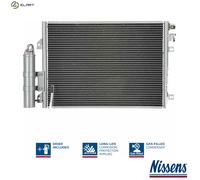 Condenser, air conditioning for RENAULT:KANGOO,CLIO II,SYMBOL I,THALIA I