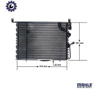 CONDENSER AIR CONDITIONING AC 149 000S FOR MERCEDES-BENZ M 102.910 1.8L 4cyl 190