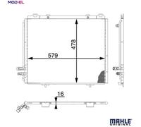 MAHLE AC 196 000S Air conditioning condenser