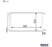 MAHLE AC 235 001S Air conditioning condenser
