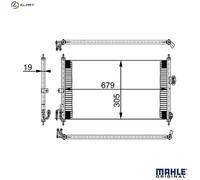 MAHLE ORIGINAL AC 252 000S Air conditioning condenser