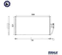 MAHLE AC 266 000S Air conditioning condenser