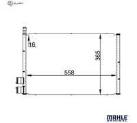 MAHLE ORIGINAL AC 298 000S Air conditioning condenser