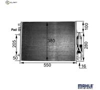 MAHLE AC 303 000S Air conditioning condenser