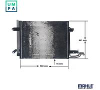 MAHLE AC 325 000S Air conditioning condenser
