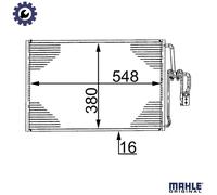 MAHLE AC 335 000S Air conditioning condenser