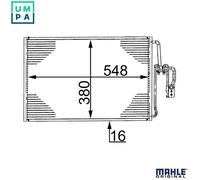 MAHLE AC 335 000S Air conditioning condenser