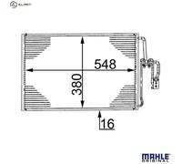 MAHLE AC 335 000S Air conditioning condenser