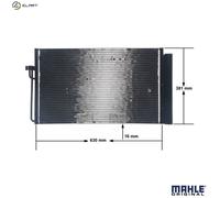 MAHLE ORIGINAL AC 345 000S Air conditioning condenser