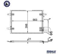CONDENSER AIR CONDITIONING AC 352 000S FOR VW AUDI A6/S6 ADR/ARG/APT/AEB 1.8L