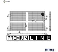 MAHLE ORIGINAL AC 366 000P Air conditioning condenser
