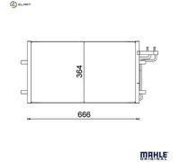 MAHLE ORIGINAL AC 374 000S Air conditioning condenser