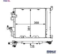 MAHLE AC 376 000S Air conditioning condenser