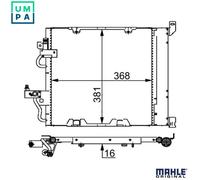MAHLE AC 376 000S Air conditioning condenser