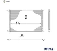 Mahle A/C condenser - AC412000S