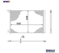 Mahle A/C condenser - AC412000S