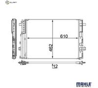 MAHLE ORIGINAL AC 446 000S Air conditioning condenser