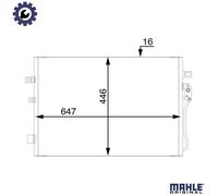 MAHLE AC 46 000S Air conditioning condenser
