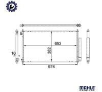 MAHLE AC 467 001S Air conditioning condenser