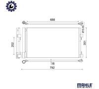 MAHLE AC 486 000S A/C Capacitor BEHR