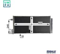 MAHLE AC 505 001S Air conditioning condenser