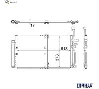 CONDENSER AIR CONDITIONING AC 510 000S FOR VAUXHALL CHEVROLET OPEL 4cyl ANTARA