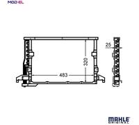 MAHLE AC 512 000S Air conditioning condenser