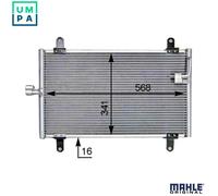 Mahle Original Air Conditioning Condenser AC 514 000S for Peugeot Boxer Platform/Chassis/Van
