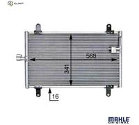 CONDENSER AIR CONDITIONING AC 514 000S FOR PEUGEOT BOXER/Platform/Chassis/Van