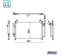 MAHLE AC 642 000S Air conditioning condenser