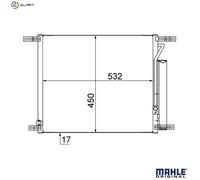 MAHLE AC 707 000S Air conditioning condenser