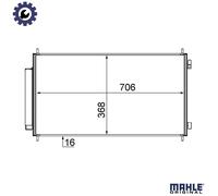 MAHLE ORIGINAL AC 719 000S Air conditioning condenser