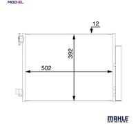 MAHLE AC 73 000S Air conditioning condenser