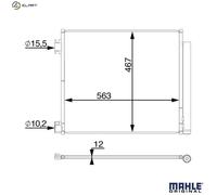 MAHLE AC 78 000S Air conditioning condenser