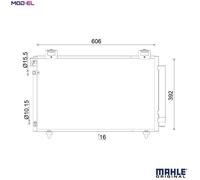MAHLE AC 831 000S Air conditioning condenser