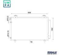 MAHLE AC 831 000S Air conditioning condenser