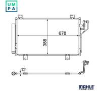 MAHLE AC 865 000S Air conditioning condenser