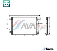 CONDENSER AIR CONDITIONING AI5239 FOR AUDI A4/S4/Convertible BKN/ASB 3.0L 6cyl