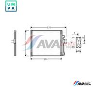 CONDENSER AIR CONDITIONING BW5214 FOR BMW M52B28 2.8L 6cyl 7 E38 M60B30 3.0L