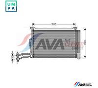 AVA Aircon Condenser BW5264D for MINI MINI ONE (2001) 1.4 D etc