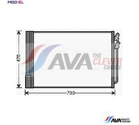 AVA Aircon Condenser BWA5370D for BMW 7 SERIES F01 (2009) 730D 3.0 etc