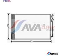 AVA Aircon Condenser BWA5370D for BMW 7 SERIES F01 (2009) 730D 3.0 etc