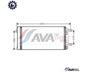 CONDENSER AIR CONDITIONING CNA5246D FOR PEUGEOT MANAGER/Platform/Chassis/Van