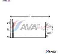 CONDENSER AIR CONDITIONING CNA5248D FOR PEUGEOT MANAGER/Platform/Chassis/Van