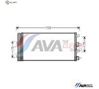CONDENSER AIR CONDITIONING DAA5004D FOR RENAULT DACIA K9K 884 1.5L 4cyl 1.5L