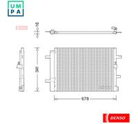 CONDENSER AIR CONDITIONING DCN02026 FOR AUDI CMGB/CGLC 2.0L 4cyl A6